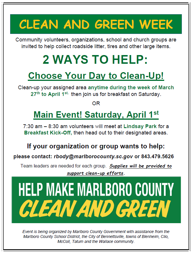 Thumbnail Image of Community Clean-up Flyer